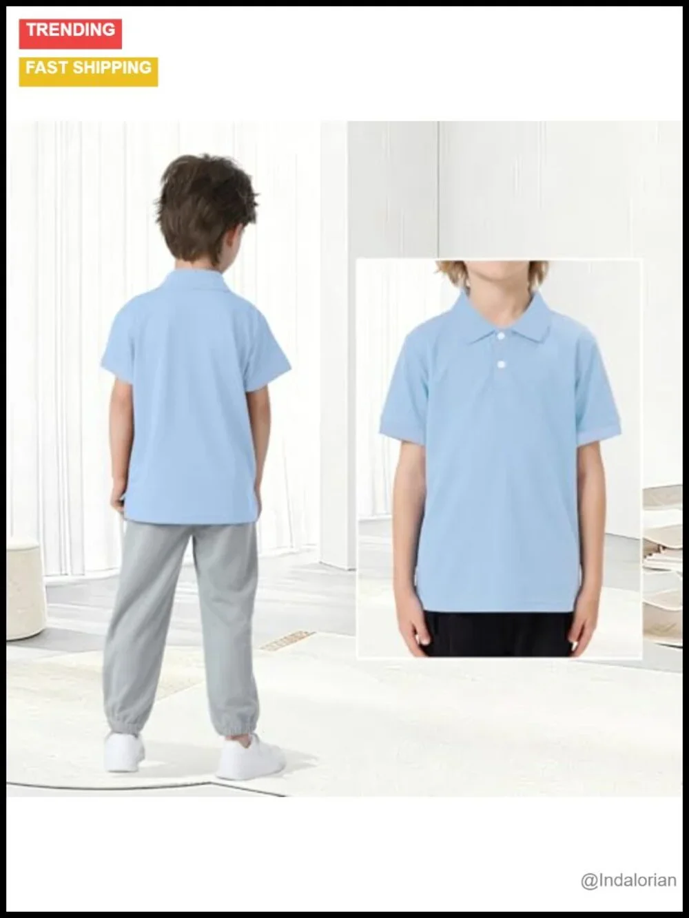 2 Pack Boys Short Sleeve Pique Polo Shirts School Uniform T-Shirt Golf Tops